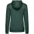 Толстовка с капюшоном женская Hoodie, темно-зеленый меланж