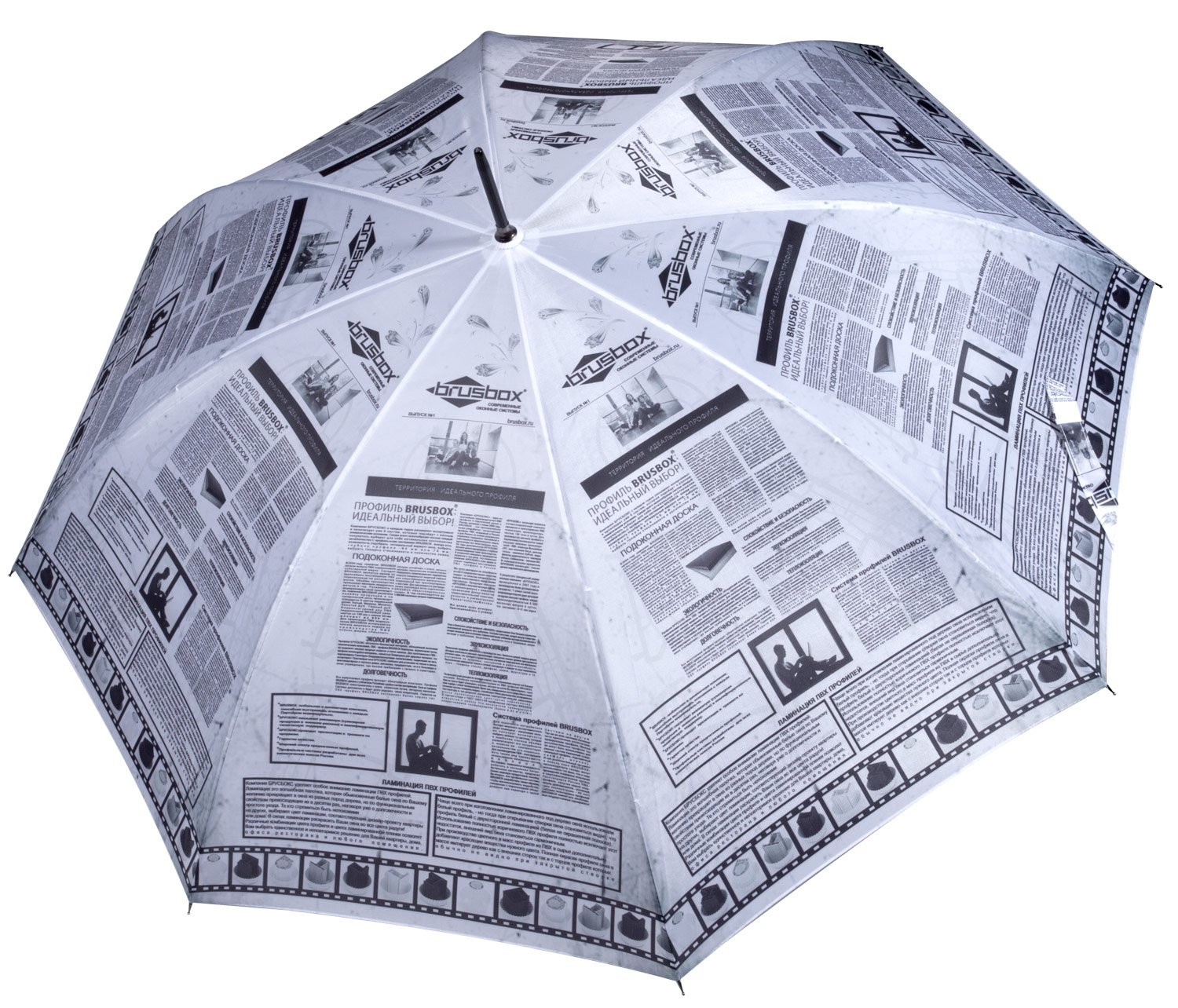Фотография — Зонт с печатью на куполе