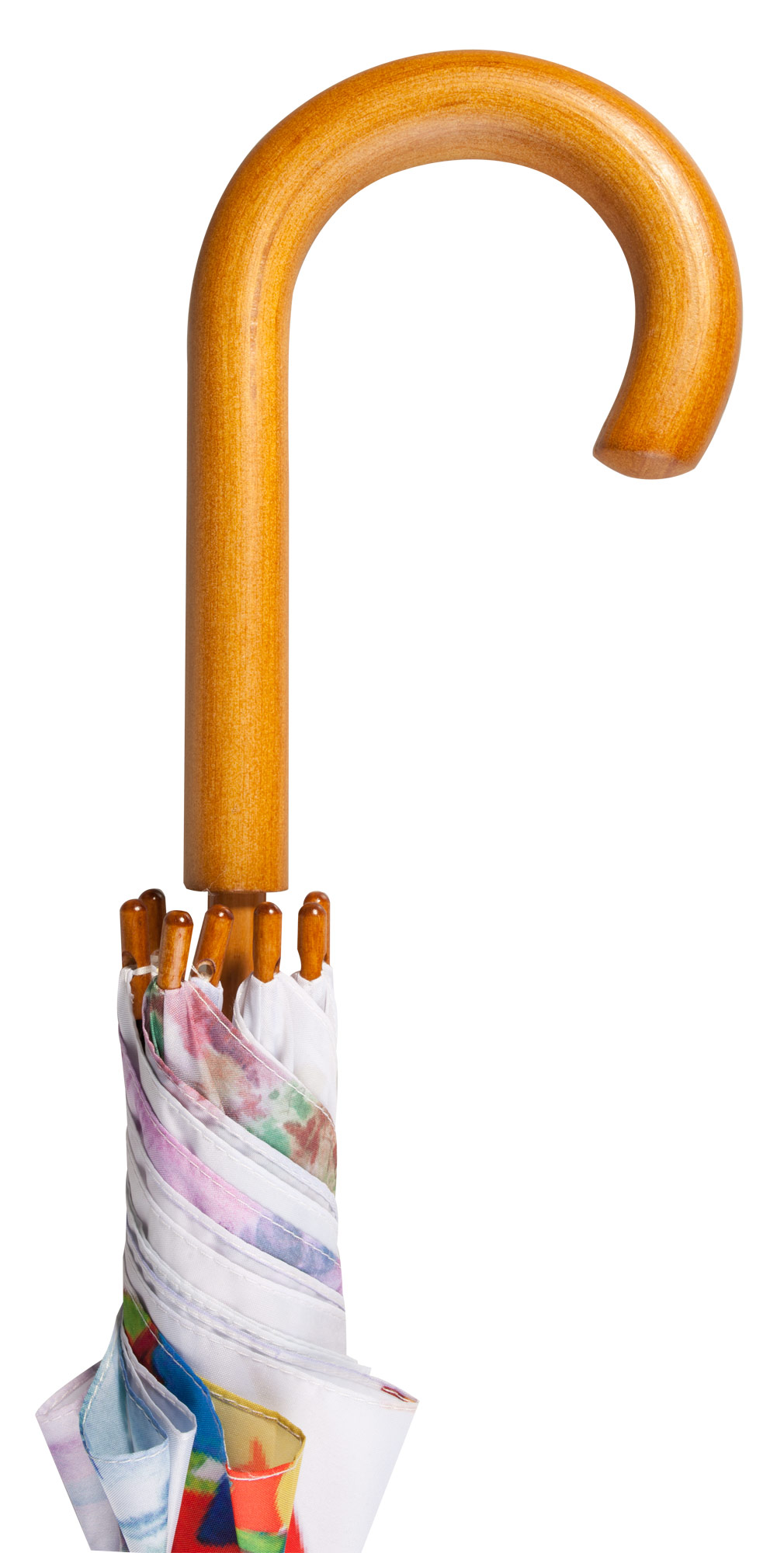 Фотография — Зонт с деревянной ручкой