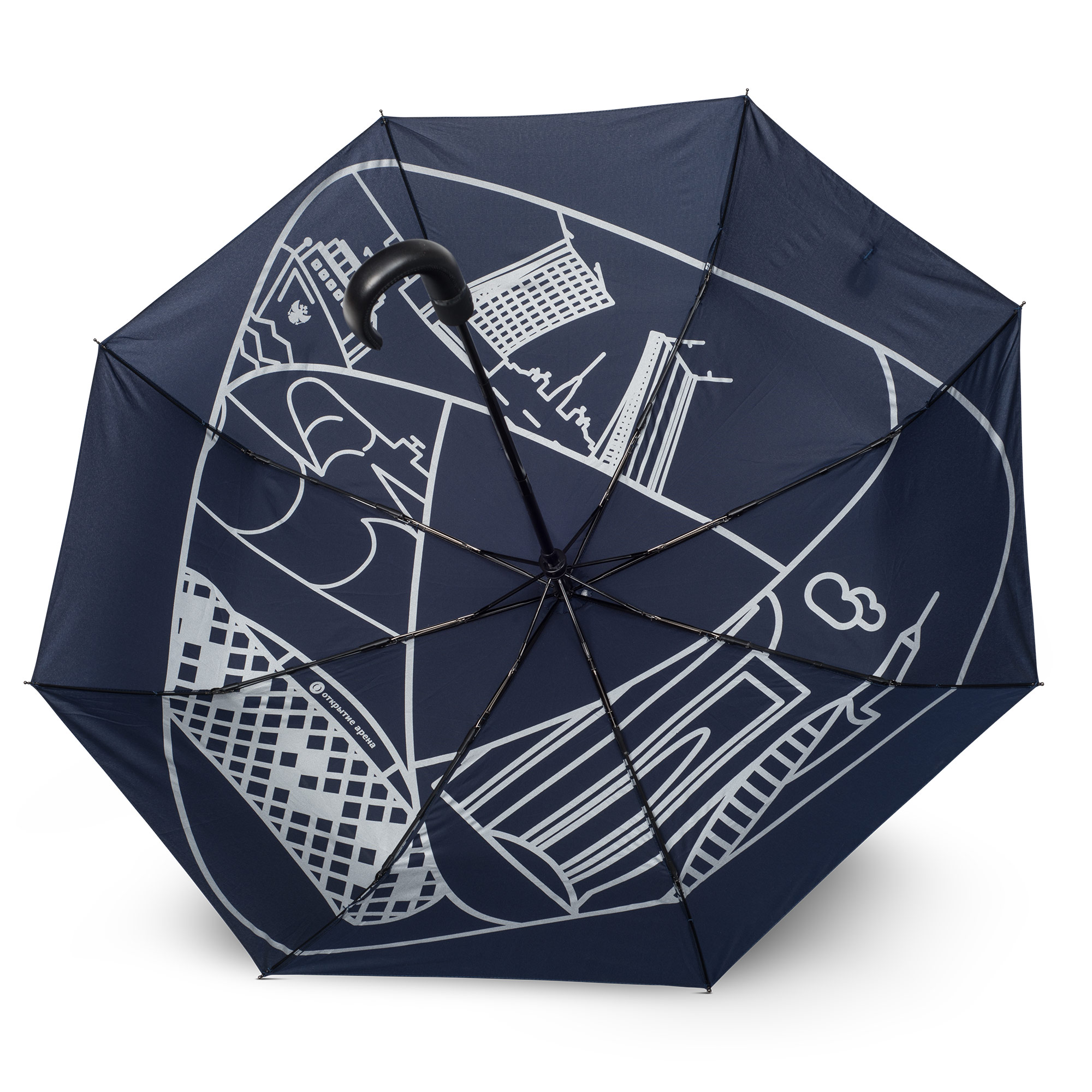 Фотография — Зонт с печатью на внутренней стороне