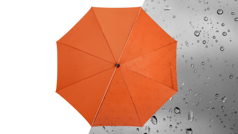 Зонт с проявляющимся узором на куполе